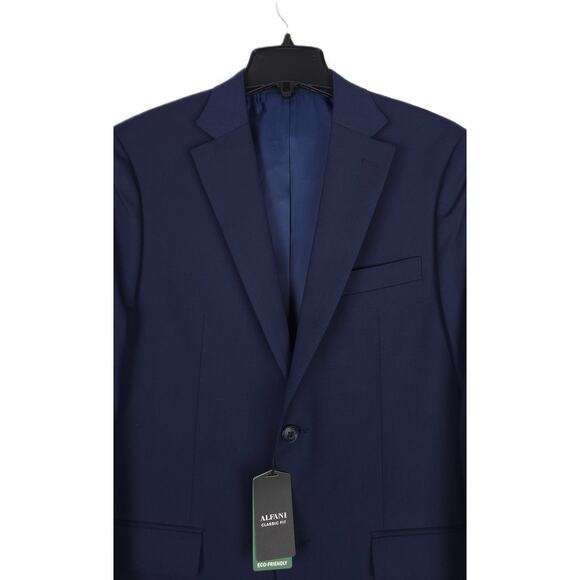 Alfani Men's Classic-Fit Stretch Suit Jacket Navy Solid 36R NWT - Picture 4 of 7